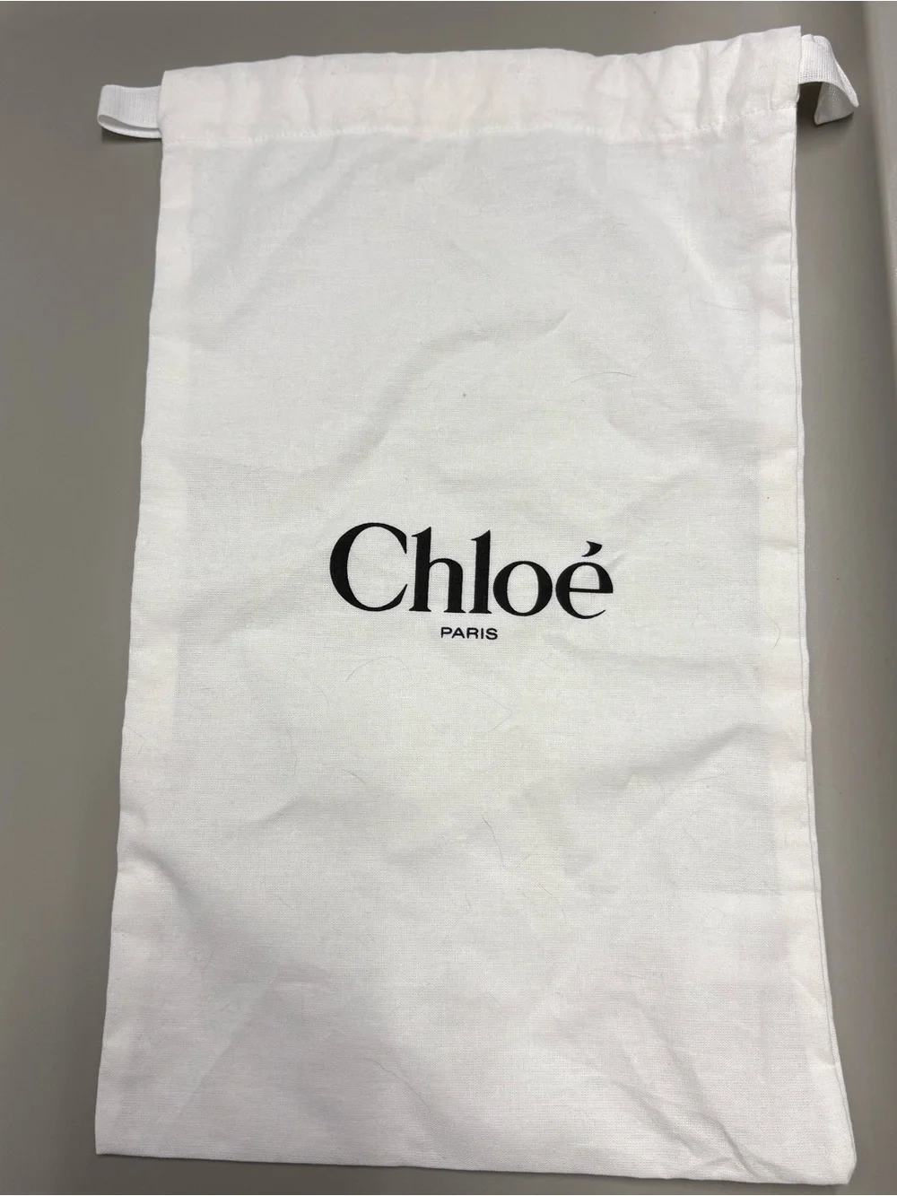 CHLOE - White Cotton Dust Bag For shoes